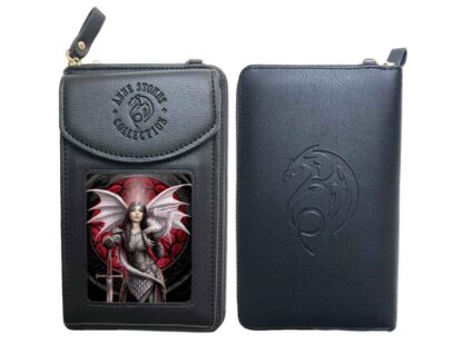 The back of the purse is embossed with the Anne Stokes dragon logo