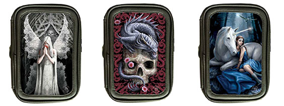 Anne Stokes designed tablet cases - An angel, a dragon and skull and a unicorn and fair maiden
