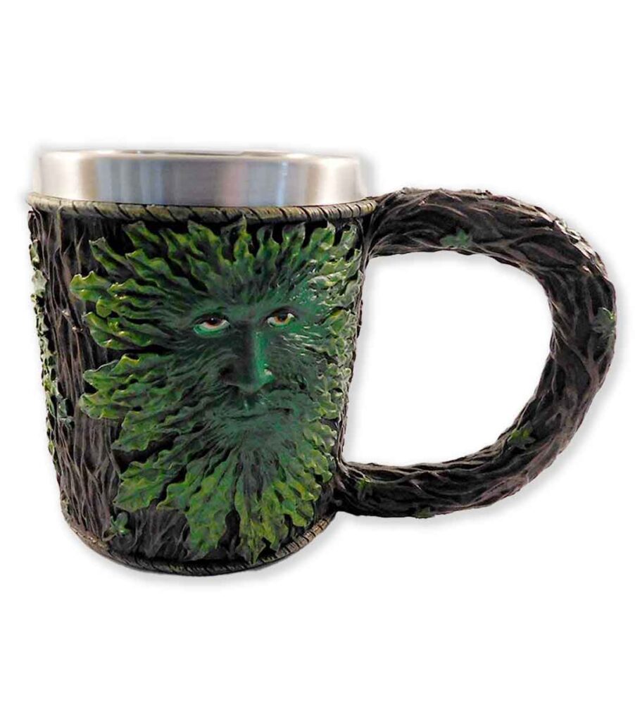 Green man tankard - the handle is a branch